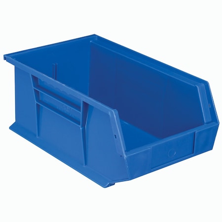 Quantum Storage Systems Storage Bin, Plastic, Blue, 6 in H QUS241BL